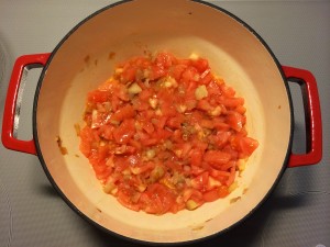 ajout des tomates