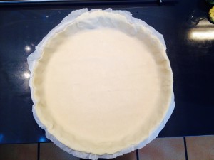pâte feuilletée recouverte de papier cuisson