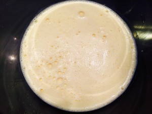 pâte à crêpe mixée