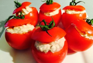 tomates thon ciboulette