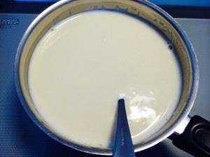 lait porté à ébulition