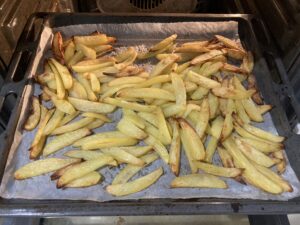 préparation des frites maison