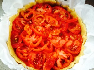 ajout des rondelles de tomates