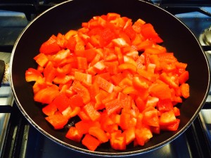 cuisson des poivrons
