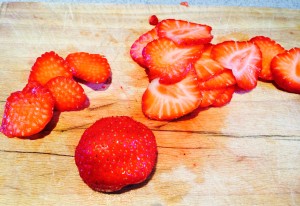 découpe des fraises