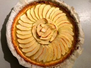 tarte aux pommes cuites