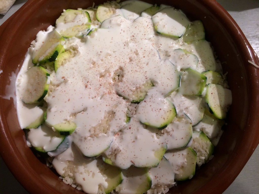 Gratin Courgettes Riz - SoRoseBonbons