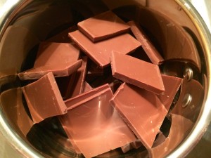 chocolat fondu à la casserole