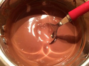 chocolat fondu à la casserole