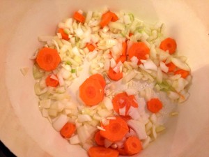 cuisson des carottes oignons