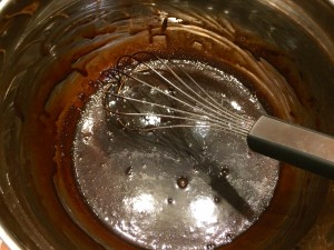 mélange crème fraîche chocolat