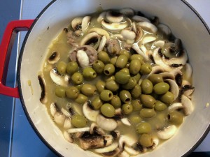 ajout des olives