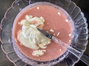 mousse à la fraise