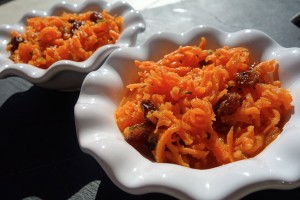 carottes orange raisins secs cannelle