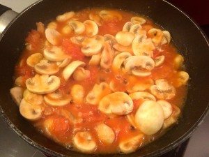 cuisson tomates champignons