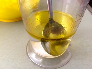 mélange huile et eau
