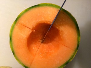 découpe du melon