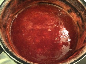 confiture de fraises cuite