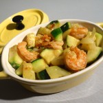 crevettes courgettes curry