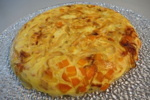 omelette carottes oignons basilic