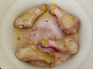 cuisson du poulet