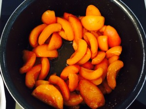 abricots et jus
