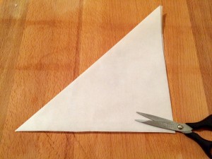 réalisation d'un triangle rectangle isocèle 