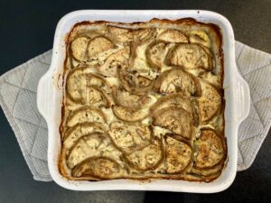 gratin courgette aubergine