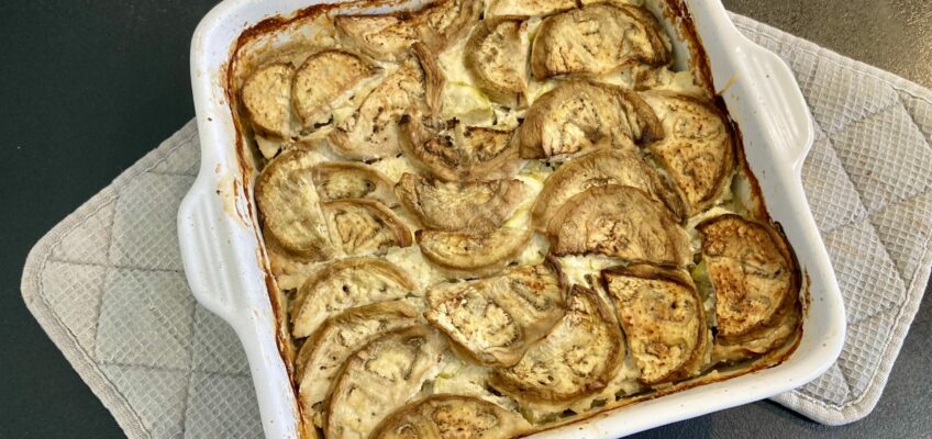 gratin courgette aubergine
