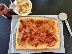 gâteau roulé à la fraise