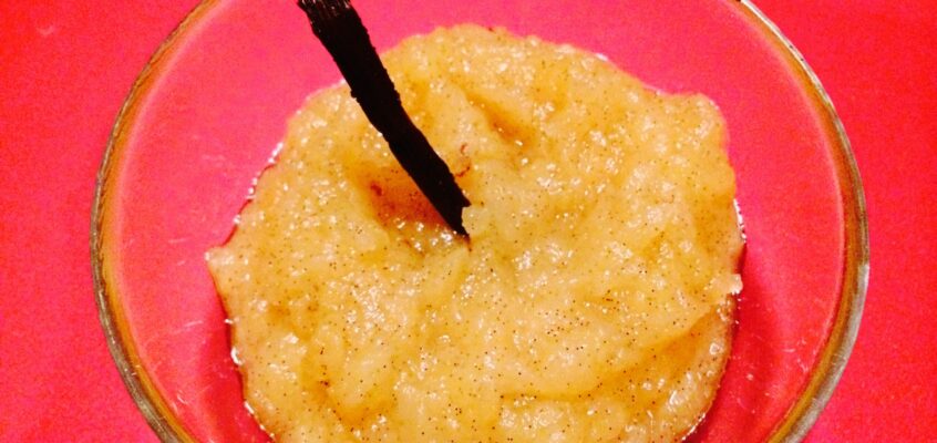 Compote de pommes vanillée