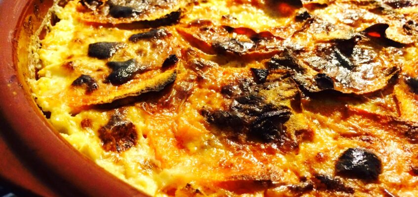 Gratin pommes de terre patates douces