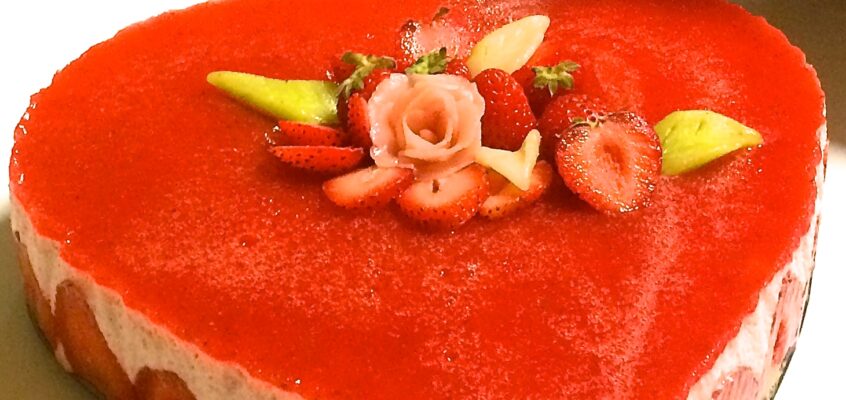 Bavarois aux fraises