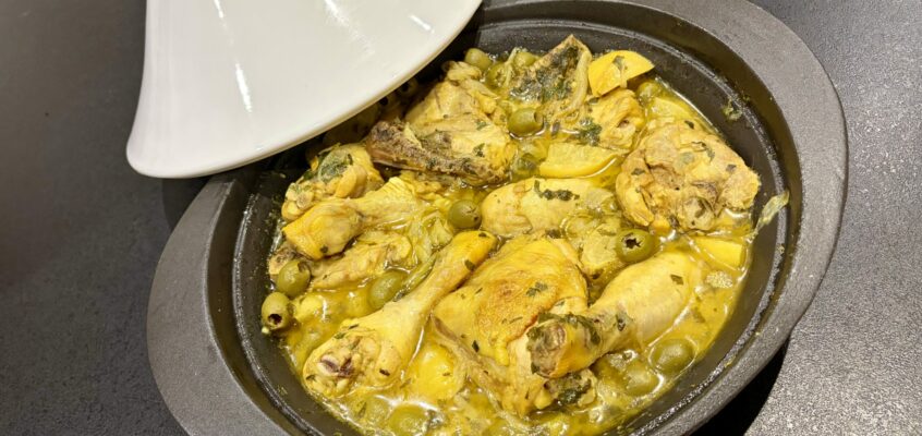 Tajine poulet citron