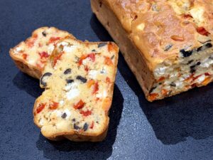 cake poivrons rouge feta