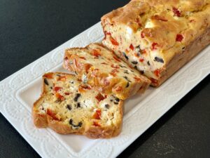 cake poivrons rouge feta