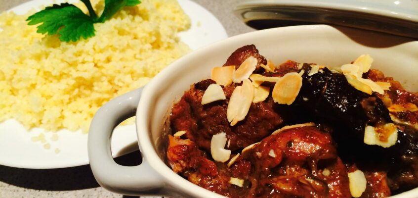 Tajine d&rsquo;agneau aux pruneaux