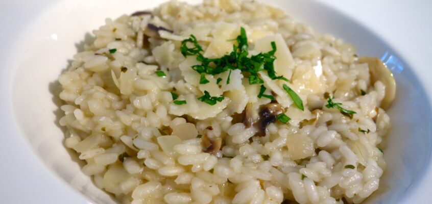 Risotto champignons parmesan