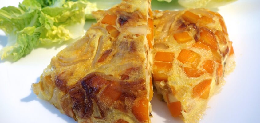 Omelette carottes oignons basilic