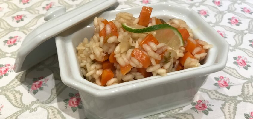 Risotto carottes citron vert