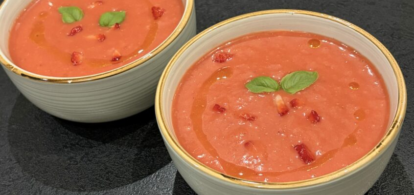 Gaspacho de fraises