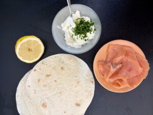 wraps roulés saumon