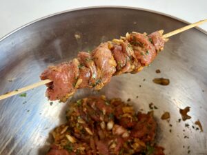 brochettes d'agneau à la marociane