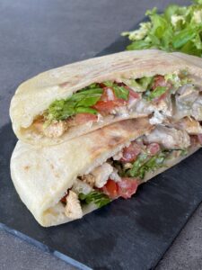 batbouts au poulet façon shawarma
