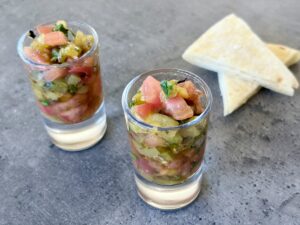 salade marocaine de tomates et poivrons grillés