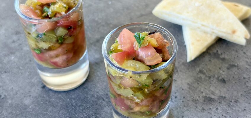 salade marocaine de tomates et poivrons grillés