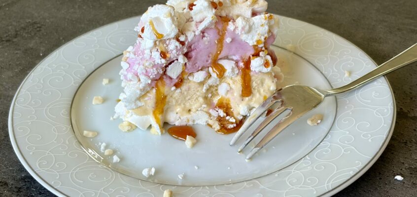 Vacherin minute fraise vanille