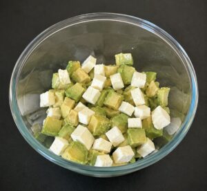 salade avocats crevettes feta