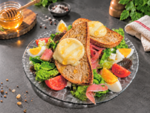 salade chèvre chaud miel