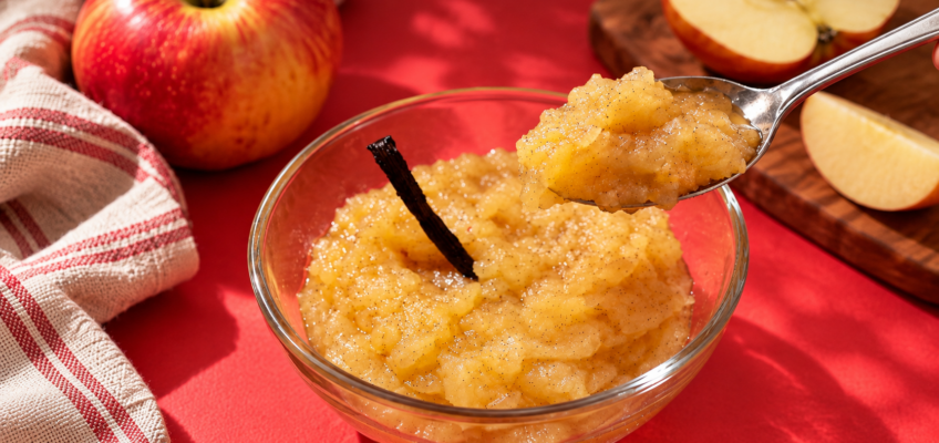 compote de pommes vanillée